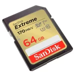 Memoria SD 64GB 170MBS U3 EXTREME 4K - Imagen 2