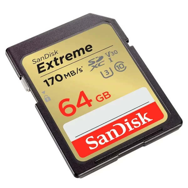 Memoria SD 64GB 170MBS U3 EXTREME 4K - Imagen 2