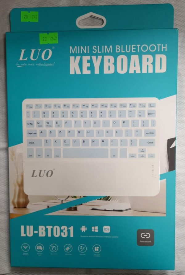 Teclado Mini 10" con Mouse Bluetooth LU-BT031 LUO - Imagen 1