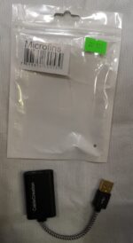 Tarjeta de sonido USB 7.1 Sonido 1 Microfono 1 AUX PRO 3D 1.1 Windows 10 MicroFINS