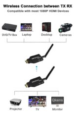 Extensor HDMI hasta 50 metros Wi-Fi 1080P FULL HD + 2 Union nuevo extensor Inalambrica - Imagen 2