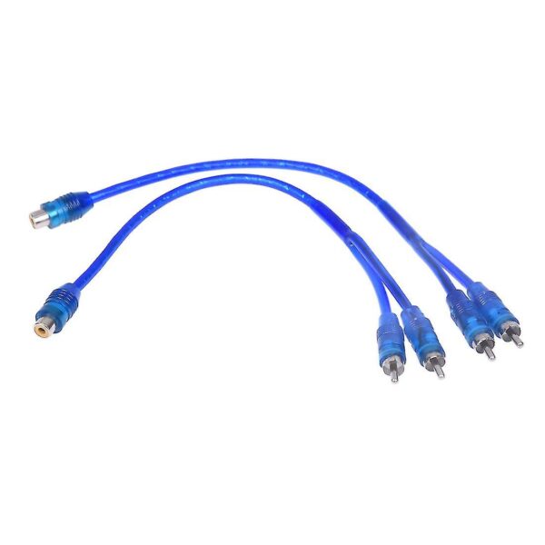 Cable RCA 1 Hembra 2 Macho 30centimetro