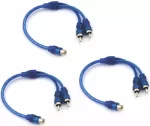 Cable RCA 1 Hembra 2 Macho 30centimetro - Imagen 2