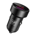 Cargador Cenicero USB-C 20W + USB 18W con Display