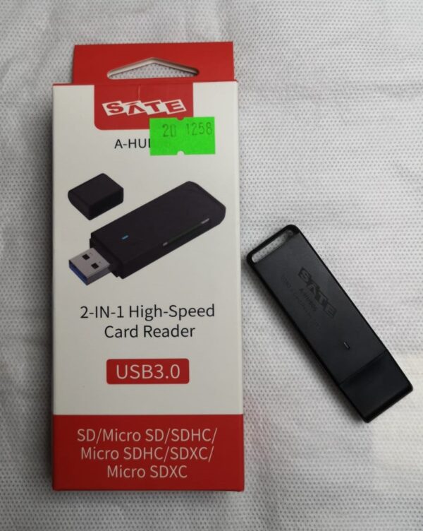 Lector de tarjeta A-Hub06 sate Micro-SD/SD 2 en 1 - Imagen 1