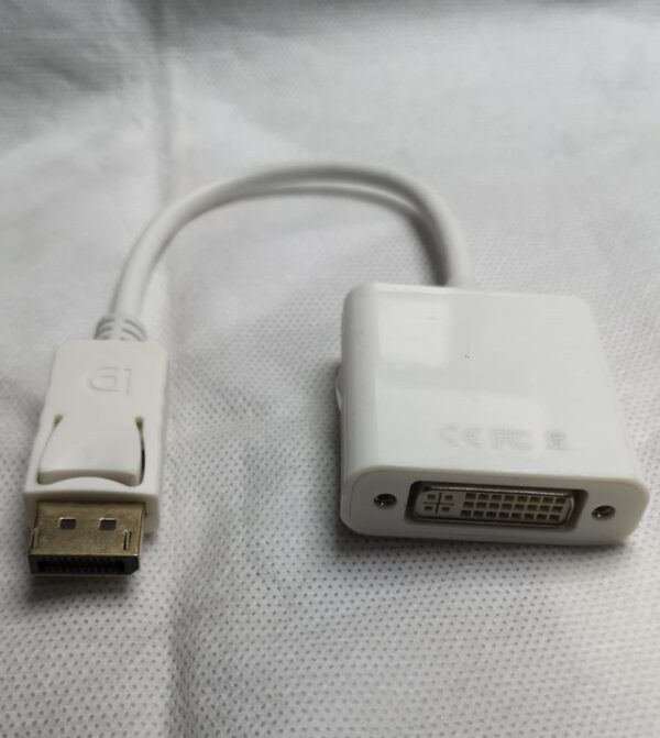 Adaptador DisplayPort a DVI 29 PIN Blanco - Imagen 3