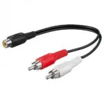 Cable RCA 1 Hembra 2 Macho