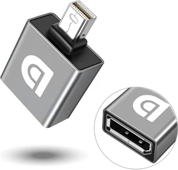 Adaptador Mini DisplayPort(Macho) a DisplayPort(Hembra) - Imagen 1