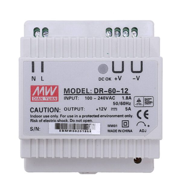 Fuente 12V 5A 60W para DIN rail