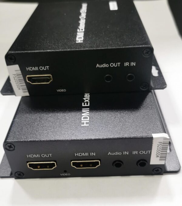 Extensor Hdmi 200M CAT-5/6 con Fuente EXTenDER RJ45 TX/RX - Imagen 1