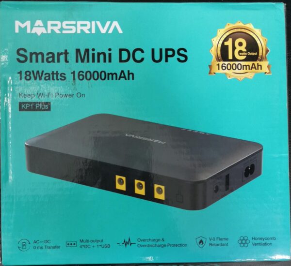 UPS Mini DCinteligente KP1 PRO MARSRIVA 8000MAH 30W - Imagen 3