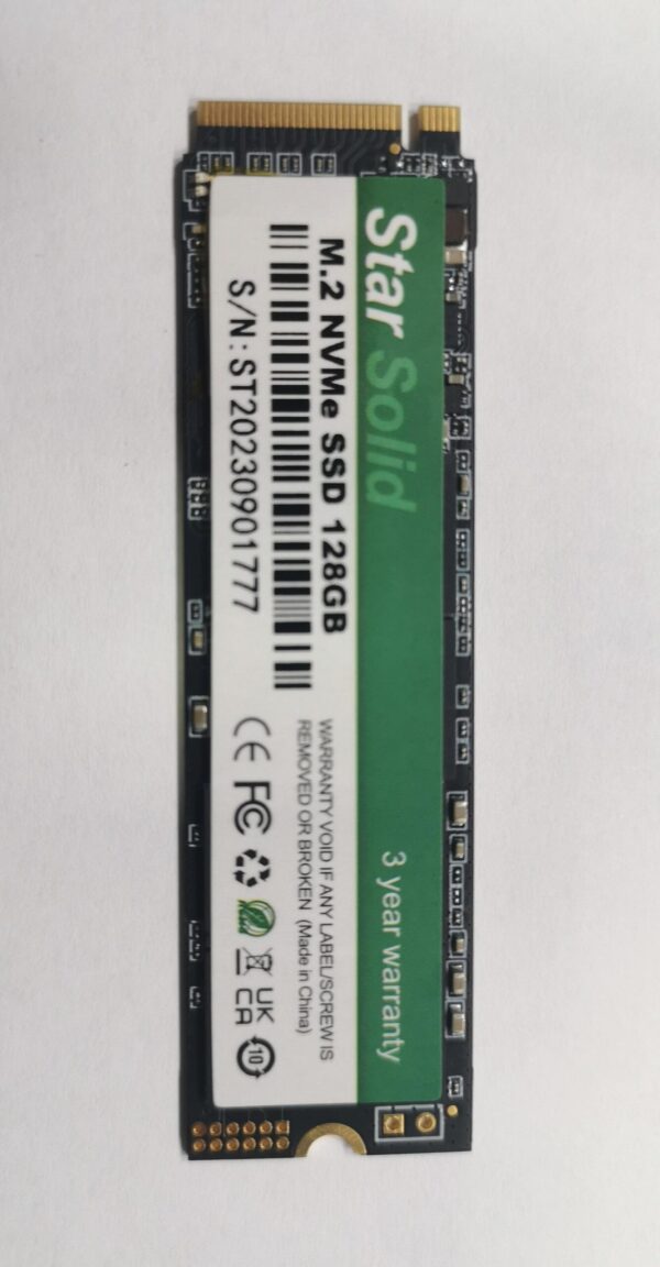 SSD NVME 128GB M.2 STAR NVME PCIE3D NAND 2280mm - Imagen 2