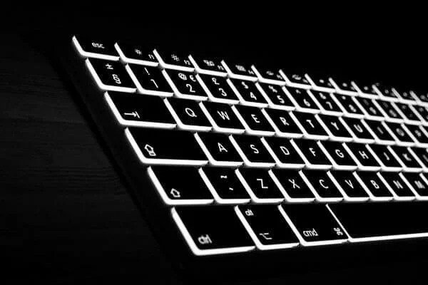 retroiluminación teclado backlit