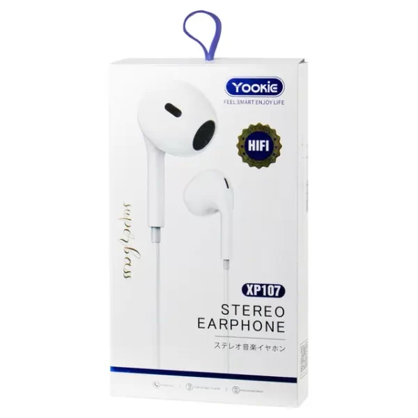 Auricular con Microfono Lighting XP107 Yokie Blanco Iphone - Imagen 2