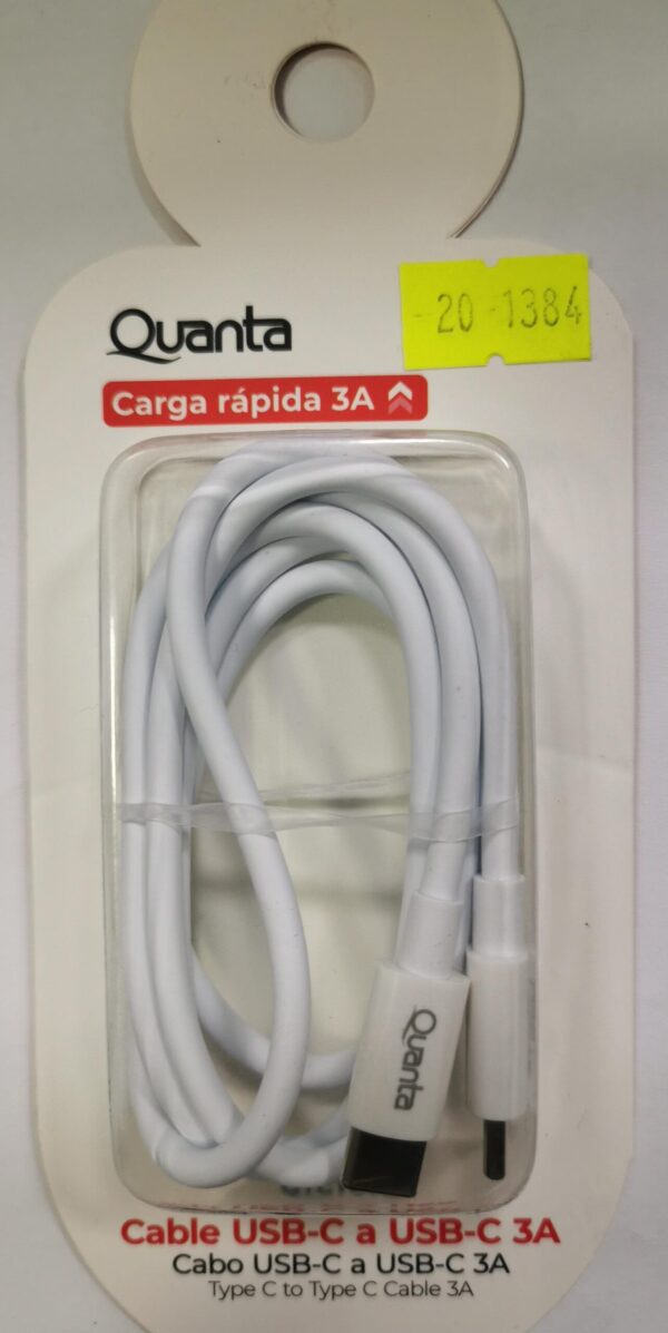 Cable USB-C a C 1M QTCTC70, Nuevo - Imagen 2