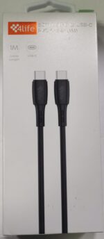Cable USB-C a C 1M 60W FLC-C61TPE NEGRO - Imagen 3