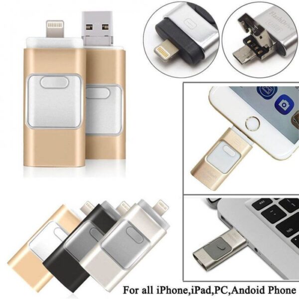 Pendrive 64GB DUAL Iphone con USB-A, Nuevo solo para China - Imagen 3