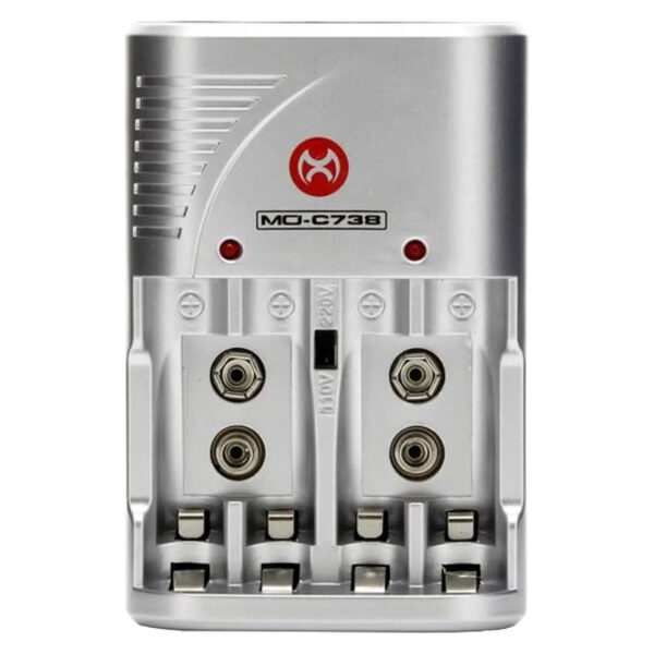 Cargador De Pilas 9V AA AAA 4 Puertos MO-CB738 Mox