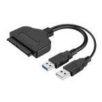 ADAPTADOR USB A SATA 2.5" USB 3.0 4TB P/ NB SSD (2)USB BOLSA (DUAL) ADAPTADOR USB A SATA