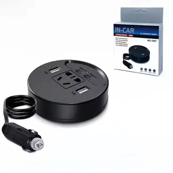 Inversor de Voltaje 12V o 24V a 220V 150W