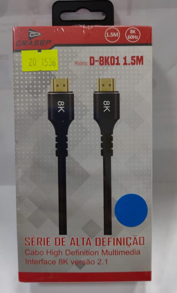 Cable Hdmi 1.5M 4K V2.1 8K*4K 120HZ 4K@144HZ HDR10 48GBPS - Imagen 1