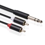 Cable PLUG 6.5MM a 2 RCA