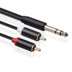 Cable PLUG 6.5MM a 2 RCA