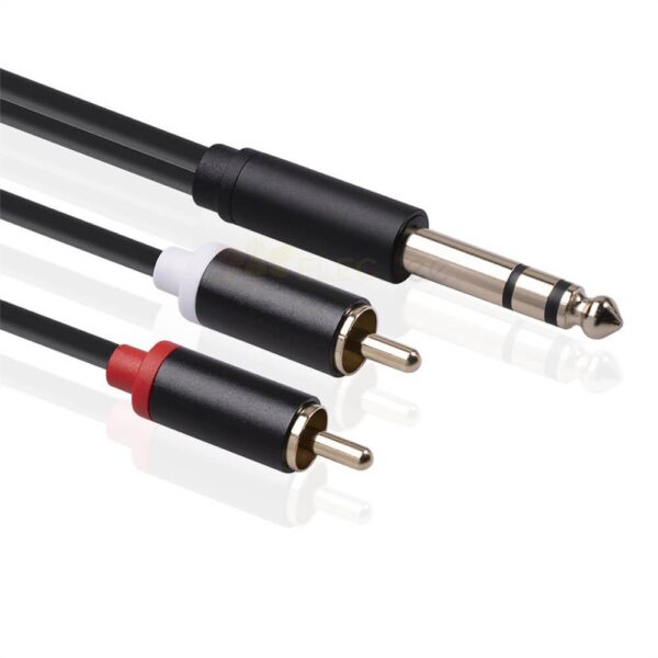 Cable PLUG 6.5MM a 2 RCA