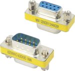 Union DB9 RS232 hembra a DB9 RS232 macho 9 pines nuevo Mini Gender SERIAL