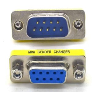 Union DB9 RS232 hembra a DB9 RS232 macho 9 pines nuevo Mini Gender SERIAL