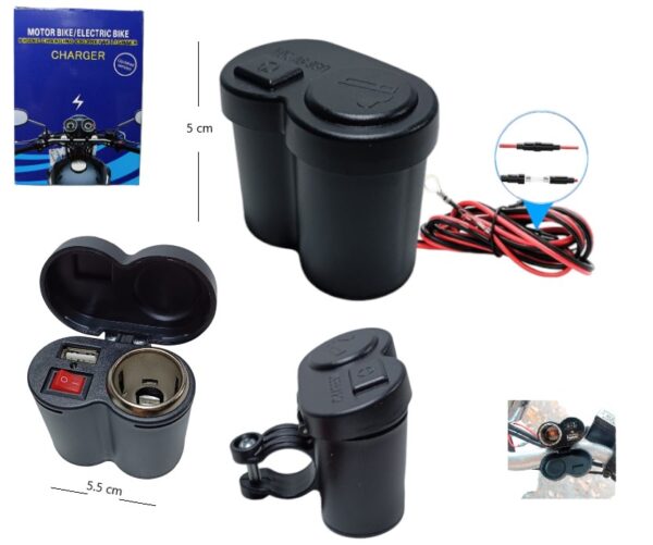 Cargador USB para moto