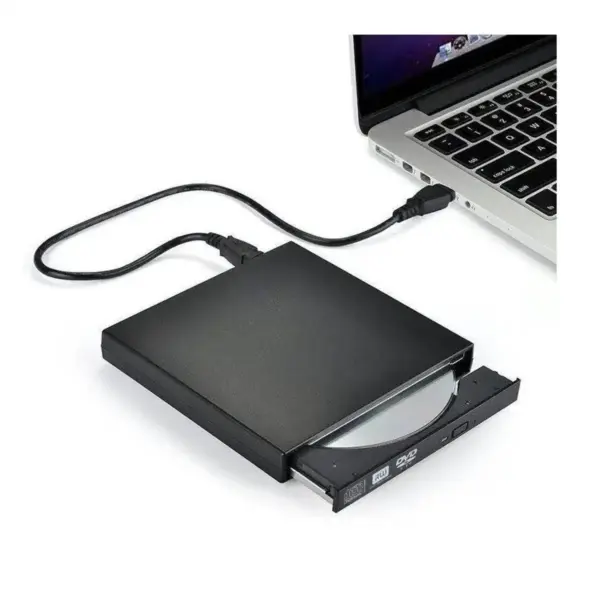 Lector Grabador de  DVD externo DVD-R con USB-C nuevo con USB 3.0 DVD-RW DVD-ROM CD-RW CD-ROM - Imagen 3