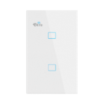 Interruptor SMART 2 Botones TOUCH FLT2SWZ ZIGBEE+SMART LIFE