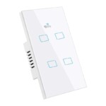 Interruptor SMART 4 Botones TOUCH FLT4SWZ ZIGBEE+SMART