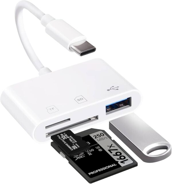 OTG USB-C con USB 3.0 + SD + TF 3 EN 1