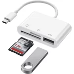 OTG USB-C con USB 3.0 + SD + TF 3 EN 1