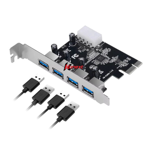 Placa PCI USB 3.0 con 4 puertos USB-A