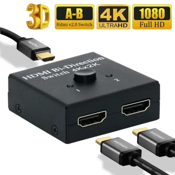 Splitter HDMI 1X2 4K BIDIRECCIONAL