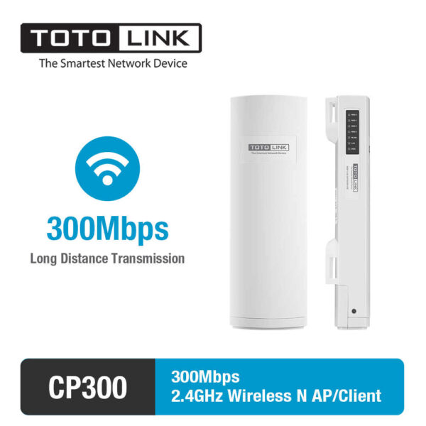 Punto de ACCESO a Wifi EXTERNO 300MBPS 2.4GHZ AP CP300 SIN ANTENAS REPETIDOR WIFI TOTOLINK