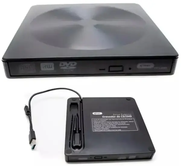 Lector Grabador de  DVD externo DVD-R con USB-C nuevo con USB 3.0 DVD-RW DVD-ROM CD-RW CD-ROM - Imagen 6