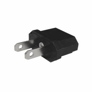 Adaptador enchufe 10A Redondo A Plano PBP04 Negro