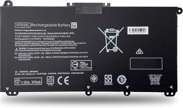 Bateria Hp HT03XL Pavilion 14-CE HT04XL nuevo 14-CF 15-DB 15 - Imagen 1