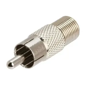 Adaptador Macho RCA a Hembra con rosca nuevo Tipo F Coaxial