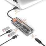 Hub USB-C a USB-A 4P 4 en 1 FL4U-A 4LIFE - Imagen 2
