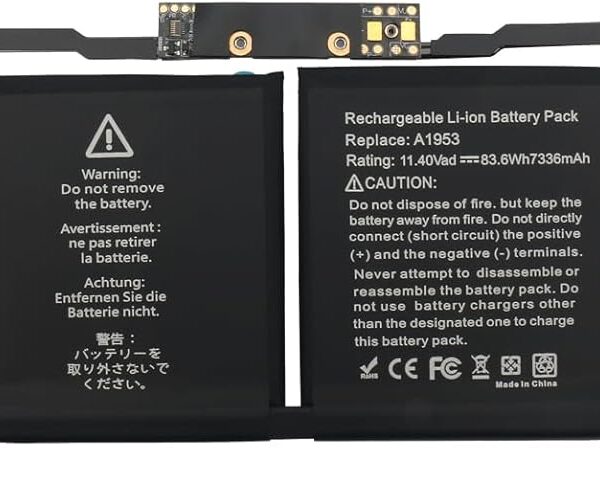 Bateria Mac A1953 PRO 15" 2018 2019 EMC 3215 3359 A1990