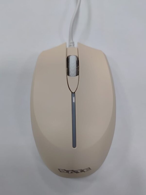 Mouse USB sate A-512 1000CPI 3 BOTONES BEIGE - Imagen 1