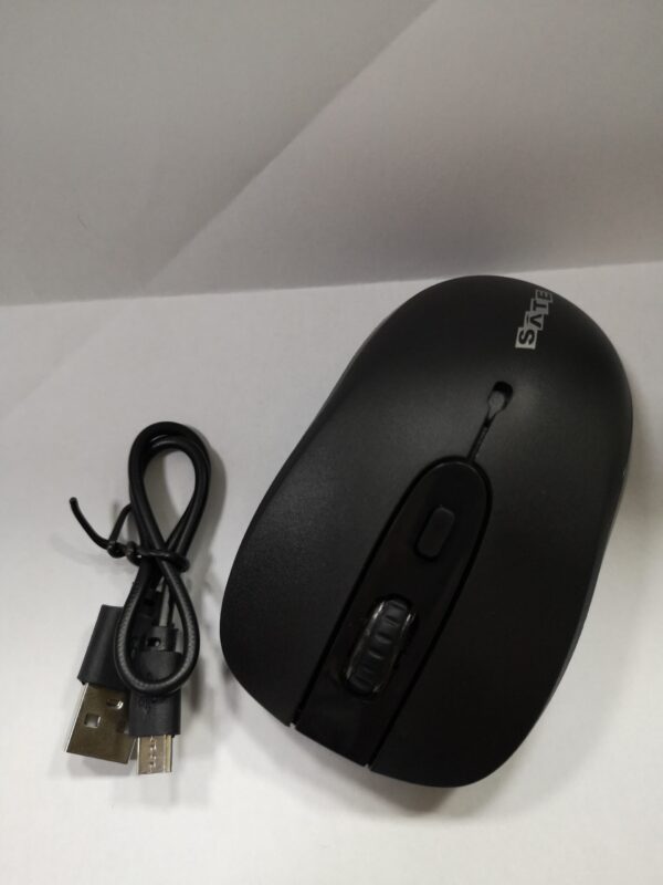 Mouse Recargable 1600DPI 4 BOTONES SILenT Wi-Fi 2.4GHZ + Cable USB-C a-902G - Imagen 1