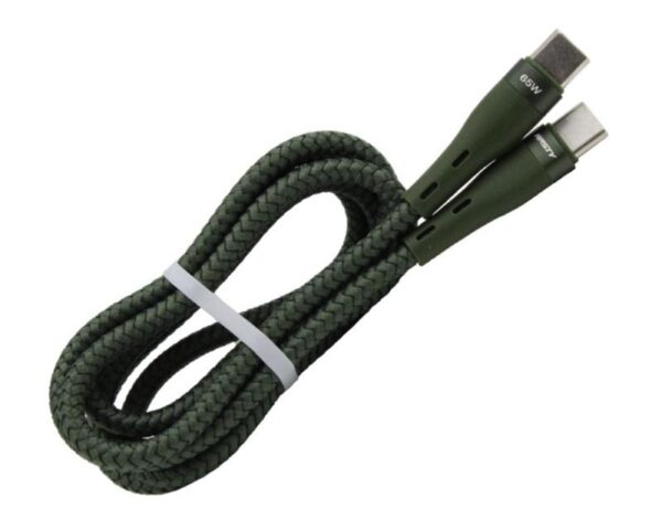 Cable USB-C a USB-C 1M 65W QC 3.0 VERDE MATE S-023-PT ANSTY - Imagen 2