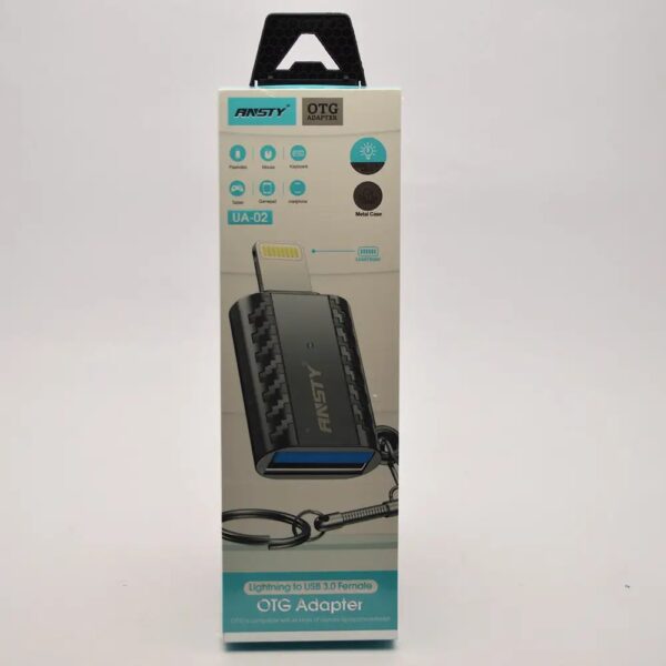OTG Iphone USB 3.0 con Llavero Lighting 12/13/14/15 ANSTY UA-02 Iphone 12 - Imagen 5
