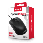 Mouse MAXELL OPTical BasicCable USB 3600DPI MOWR-101 BLACK - Imagen 2